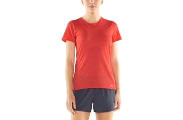 Image of Icebreaker Amplify Short Sleeve Low Crewe - Womens, EMBER HTHR, L, 104765601L