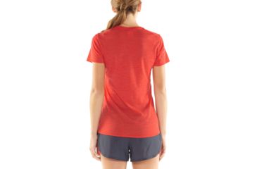 Image of Icebreaker Amplify Short Sleeve Low Crewe - Womens, EMBER HTHR, L, 104765601L