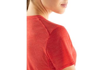 Image of Icebreaker Amplify Short Sleeve Low Crewe - Womens, EMBER HTHR, L, 104765601L