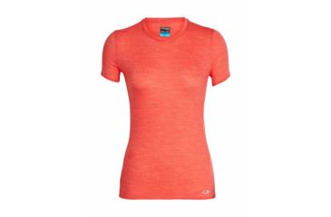 Image of Icebreaker Amplify Short Sleeve Low Crewe - Womens, EMBER HTHR, L, 104765601L