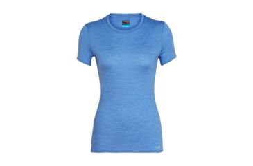 Image of Icebreaker Amplify Short Sleeve Low Crew, Womens, Cove Hthr, Large, 104765401L