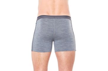 Image of Icebreaker Anatomica Boxers, Gritstone Hthr/Black/Stripe, 2XL, 103029-006-XXL