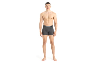 Image of Icebreaker Anatomica Boxers - Mens, Jet Heather, Small, IB103029011S