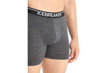 Image of Icebreaker Anatomica Boxers - Mens, Jet Heather, Small, IB103029011S