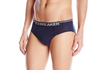 Image of Icebreaker Anatomica Briefs - Men's-Admiral/White-Small