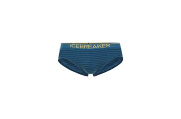 Image of Icebreaker Anatomica Briefs - Mens, Prussian Blue/Ginger/Stripe, Medium, 103031-408-M