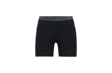Image of Icebreaker Anatomica Long Boxers, Mens, Black/Monsoon, Extra Large, 103055004XL