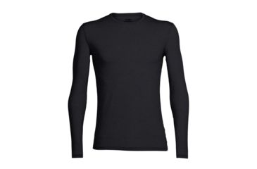 Image of Icebreaker Anatomica Long Sleeve Crewe T-Shirt - Men's, Black, 2XL, IB103032001XXL