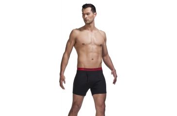 Image of Icebreaker Anatomica Relaxed Boxer w/Fly - Men's-Carbon-Medium