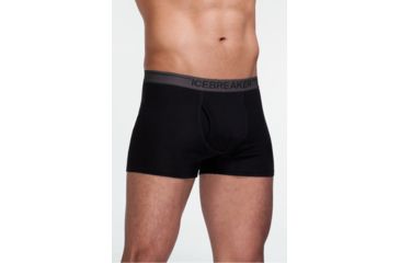 Image of Icebreaker Anatomica Relaxed Boxer with Fly - Men's-Largo/White-Large
