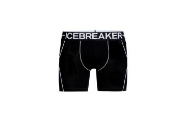 Image of Icebreaker Anatomica Zone Boxers, Black/White, 2XL, 104113001XXL