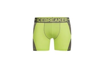 Image of Icebreaker Anatomica Zone Boxers, Citron/Metal, L, 104113301L