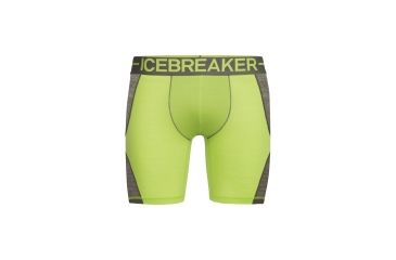 Image of Icebreaker Anatomica Zone Long Boxers, Citron/Metal, 2XL, 104114301XXL