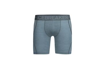 Image of Icebreaker Anatomica Zone Long Boxers, Vapour Hthr/Metal, XL, 104114002XL