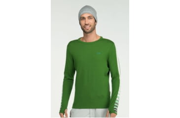Image of Icebreaker Apex Crewe 260 Long Sleeve Shirt Clearance - Men's-Grass-X-Large