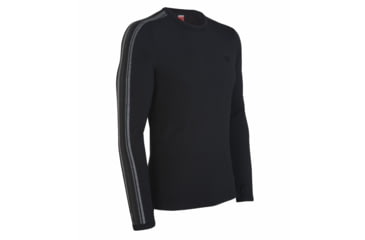 Image of Icebreaker Apex Crewe 260 LS Shirt - Men's-Black-X-Large