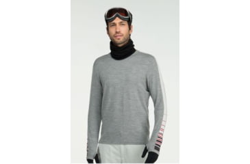 Image of Icebreaker Apex Crewe 260 LS Shirt - Men's-Black/Metro-Medium
