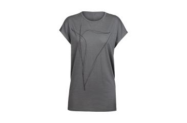 Image of Icebreaker Aria Short Sleeve Tunic Blade, Metal, XS, 104106001XS