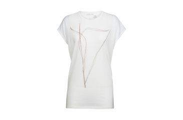 Image of Icebreaker Aria Short Sleeve Tunic Blade, Snow, L, 104106101L