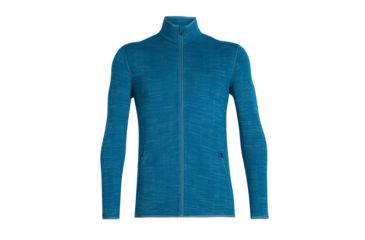 Image of Icebreaker Awithay Long Sleeve Zip - Mens, Thunder/Isle, Large, 104693401L