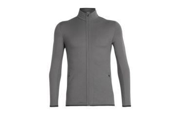 Image of Icebreaker Awithay Long Sleeve Zip - Mens, TIMBERWOLF/Monsoon, Large, 104693001L