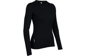 Image of Icebreaker Body Fit Long Sleeve Crewe 260 Clearance - Women's-X-Large-Black