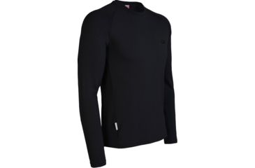 Image of Icebreaker Body Fit Long Sleeve Crewe Clearance - Men's-Black-Large