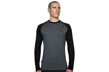 Image of Icebreaker Body Fit Long Sleeve Crewe - Men's-Olive/Spruce-Medium
