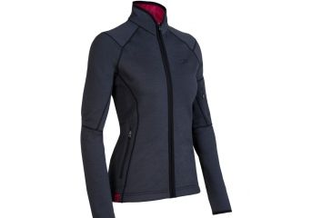 Image of Icebreaker Cascade Full Zip Fleece Clearance - Women's-X-Small-Black/Black