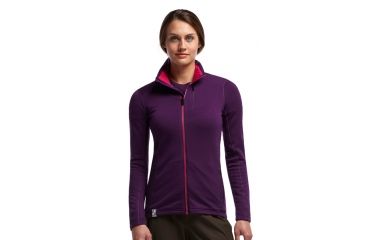 Image of Icebreaker Cascade Long Sleeve Zip Jacket - Women's-Large-Vino/Garnet