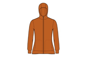 Image of Icebreaker Central Classic Long Sleeve Zip Hoodie - Women's, Earth, Extra Small, IB0A56O3865XS