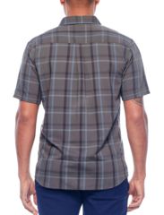 Image of Icebreaker Compass Short Sleeve Shirt, Metal/Monsoon/Plaid, S, 103611002S