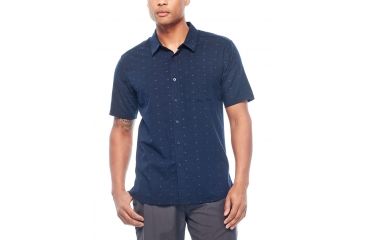Image of Icebreaker Compass Short Sleeve Shirt, Midnight Navy, M, 103611402M