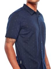 Image of Icebreaker Compass Short Sleeve Shirt, Midnight Navy, M, 103611402M