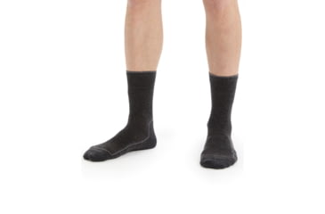 Image of Icebreaker Cool-Lite Hike 3Q Crew Socks - Mens, Jet Heather/Monsoon, Large, IB104661782L
