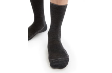 Image of Icebreaker Cool-Lite Hike 3Q Crew Socks - Mens, Jet Heather/Monsoon, Large, IB104661782L
