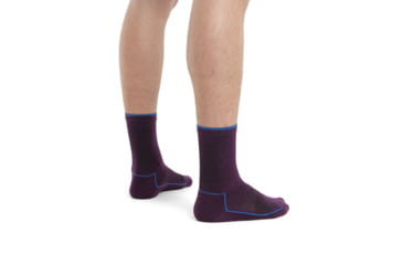 Image of Icebreaker Cool-Lite Hike 3Q Crew Socks - Men's, Nightshade/Lazurite, Small, IB104661922S