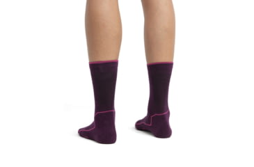 Image of Icebreaker Cool-Lite Hike 3Q Crew Socks - Womens, Nightshade/Tempo, Small, IB104662907S