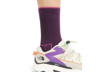 Image of Icebreaker Cool-Lite Hike 3Q Crew Socks - Women's, Nightshade/Tempo, Small, IB104662907S