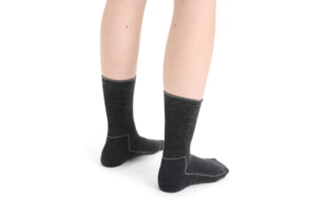 Image of Icebreaker Cool-Lite Hike 3Q Crew Socks - Womens, Jet Heather/Monsoon, Large, IB104662782L