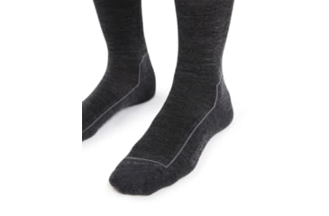 Image of Icebreaker Cool-Lite Hike 3Q Crew Socks - Women's, Jet Heather/Monsoon, Large, IB104662782L