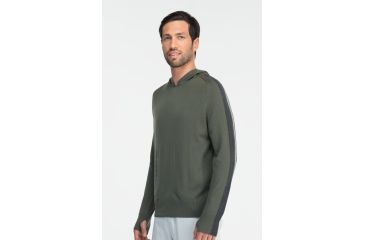 Image of Icebreaker Coronet Long Sleeve Hood Sweater - Men's-Cargo-Large
