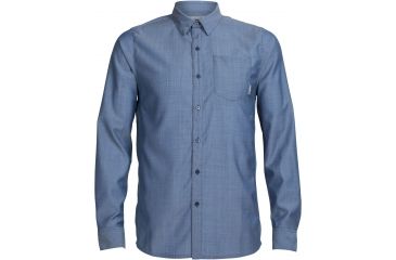 Image of Icebreaker Departure II Long Sleeve Shirt - Men's -Largo Heather-Large