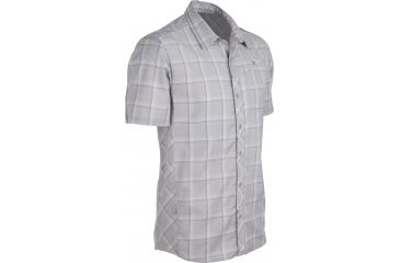 Image of Icebreaker Departure Short Sleeve Shirt - Men's-Fossil Plaid-Small