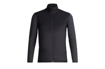Image of Icebreaker Descender Hybrid Jacket - Mens, Black/Jet Heather, Small, 104280-001-S