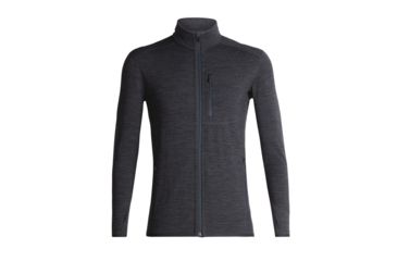 Image of Icebreaker Descender Long Sleeve Zip - Mens, Jet Heather/Monsoon, Medium, 103464-005-M