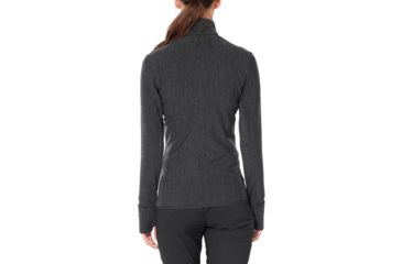 Image of Icebreaker Descender Long Sleeve Zip - Womens, Jet HTHR, Small, 103900002S