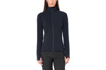 Image of Icebreaker Descender Long Sleeve Zip - Womens, Midnight Navy, Small, 103900423S