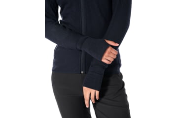 Image of Icebreaker Descender Long Sleeve Zip - Womens, Midnight Navy, Small, 103900423S