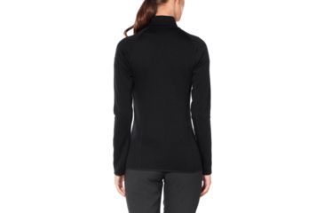 Image of Icebreaker Elemental Long Sleeve Zip - Womens, Black, Small, 104895001S